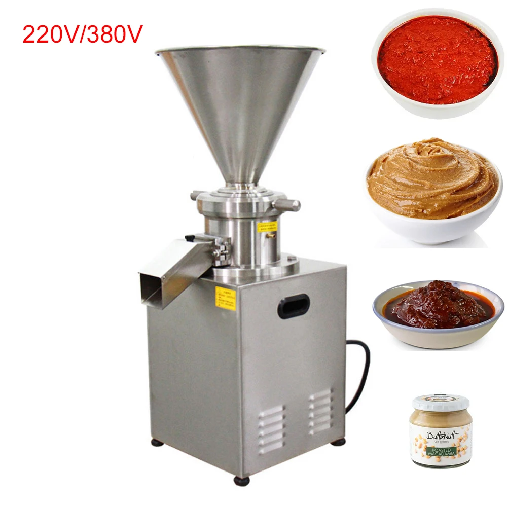 

Commercial Colloidal Mill Peanut Butter Making Machine Almond Cashew Nuts Cocoa Beans Paste Sesame Chili Sauce Grinder 220V/380V