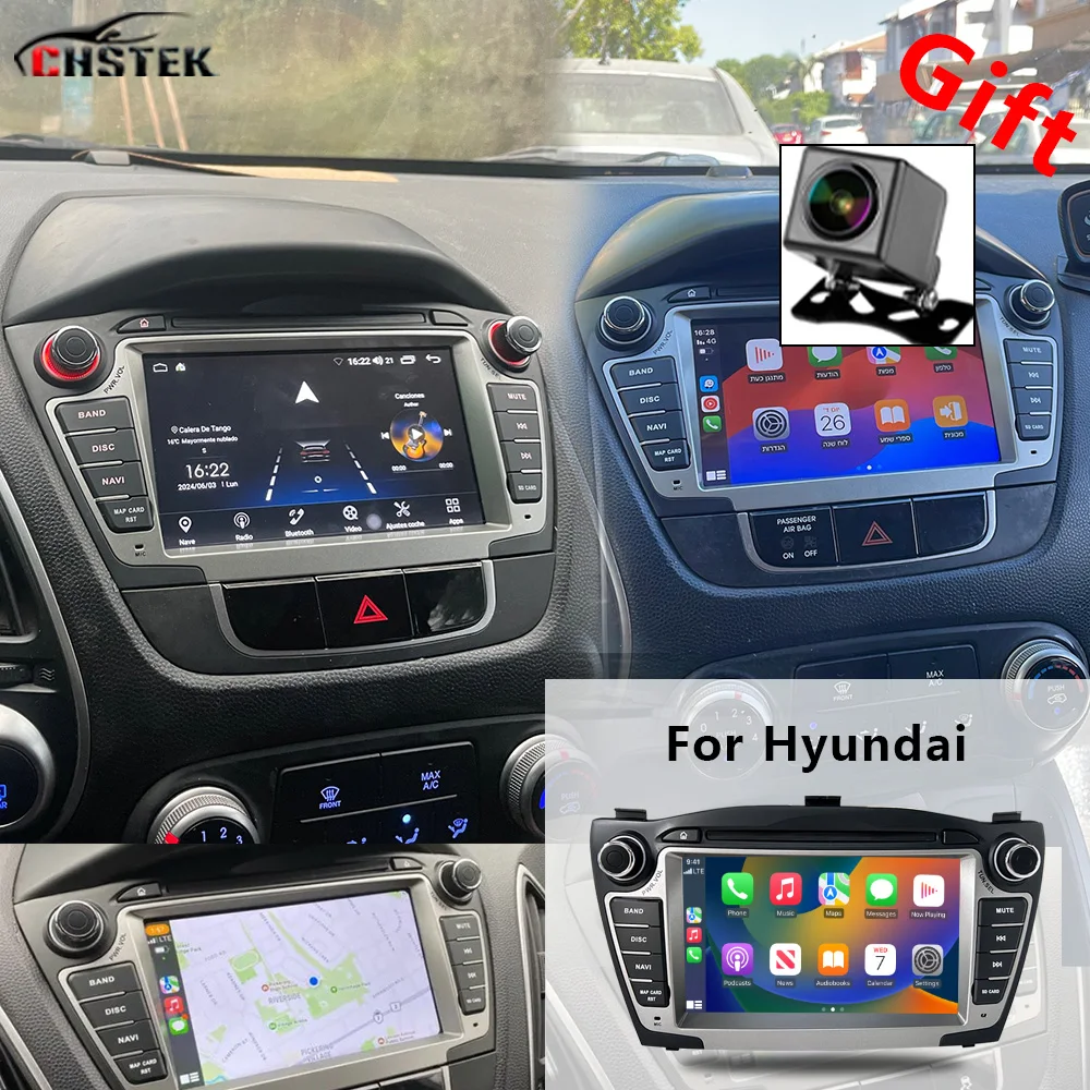 CHSTEK Car Radio Android 13 For Hyundai IX35 Tucson 2 LM 2009 2010 2011 2012-2015 Carplay Multimedia GPS Bluetooth WIFI 4G Audio