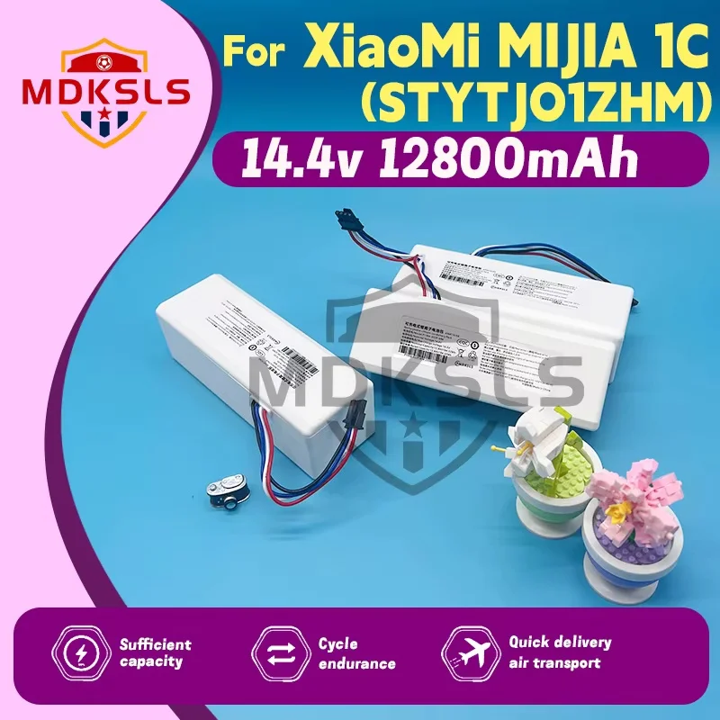 

2026 100%NEW Battery 1C P1904-4S2P-MM for Xiaomi Mijia Mi Vacuum Cleaner Sweeping Mopping Robot Replacement Battery G1
