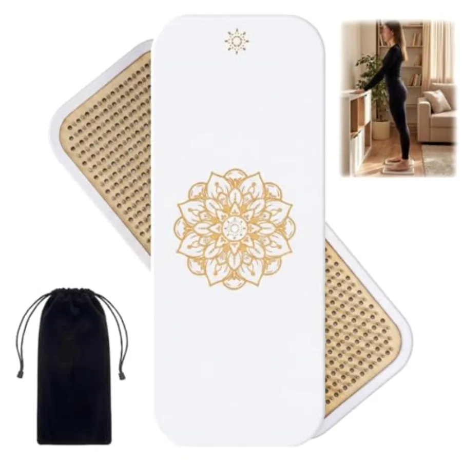 

Hexagon 0.31 in Sadhu Board for Yoga Beginners Specially Crafted Aluminum and Copper Nails Wooden Light Nail Board for Acupress