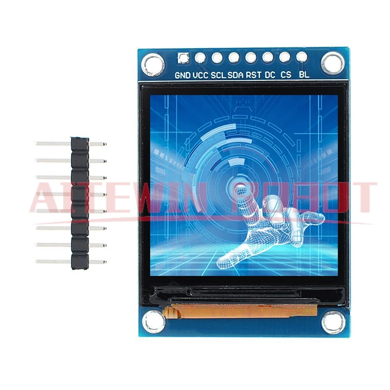1.54 Inch 1.54'' Full Color TFT Display Module HD IPS LCD LED Screen 240x240 SPI Interface ST7789 For Arduino