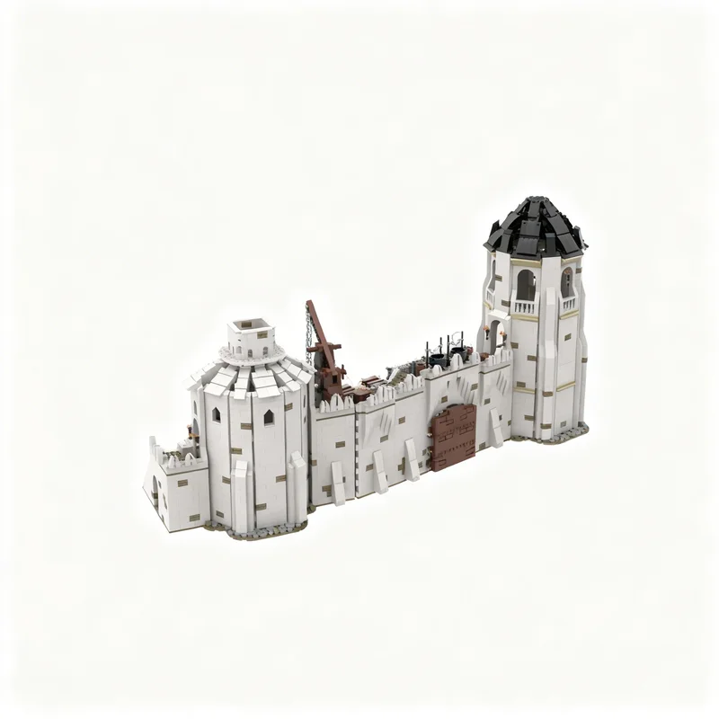 4278pcs MOC The Hobbit and Lord of Rings Southern Gate Rammas Echor Model Christmas Gift Tabletop Ornament Living Room Accent