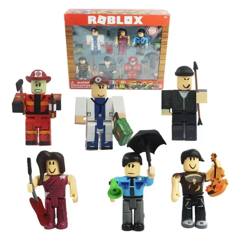 Roblox-Acessórios para bonecas em escala periférica para crianças, jogos de anime, desenhos animados, presentes de Natal e aniversário, 6-9cm