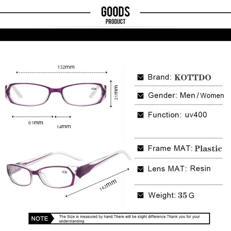 Lesen Brillen Frauen Presbyopie Brille Anti-Blau Licht Hyperopie Männer Computer Brillen Für Reader Dioptrien + 1,0 + 1,5 + 2,0 – Detail 5