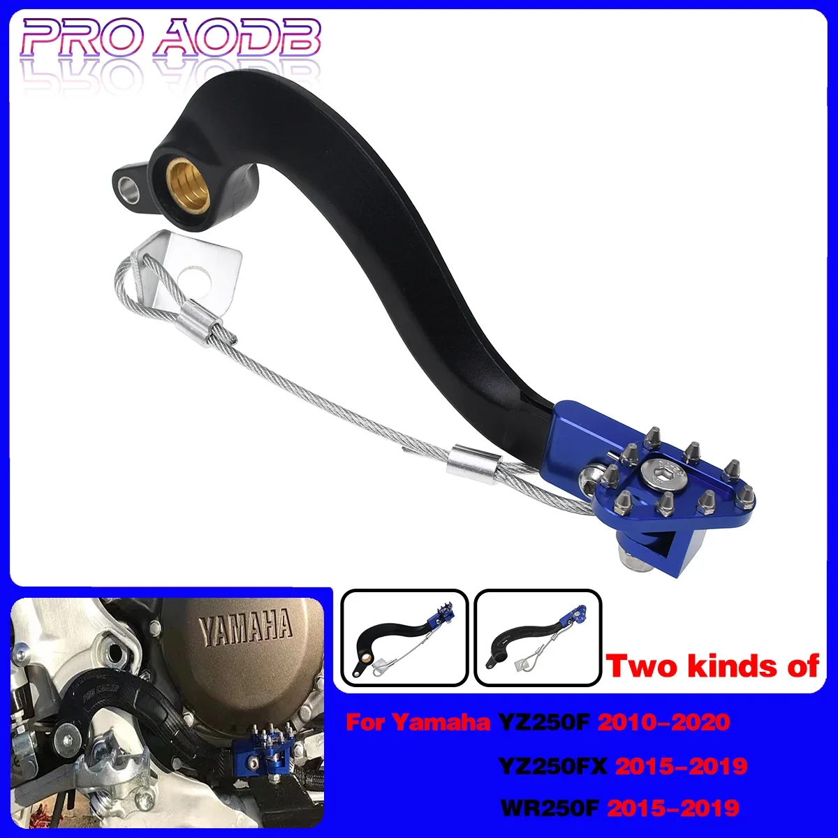 For Yamaha YZ250 YZ250FX WR250F YZ WR 250 250F 2010-2016 2017 2018 2019 2020Motocross Dirt Bike parts CNC Rear Brake Pedal Lever