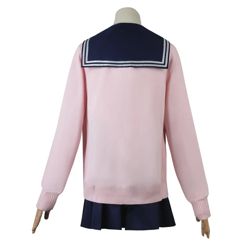 Anime Tanukikoji Kinu Cosplay Costume Japanese School Uniform Sweater Coat Woman Sexy Campus Suit