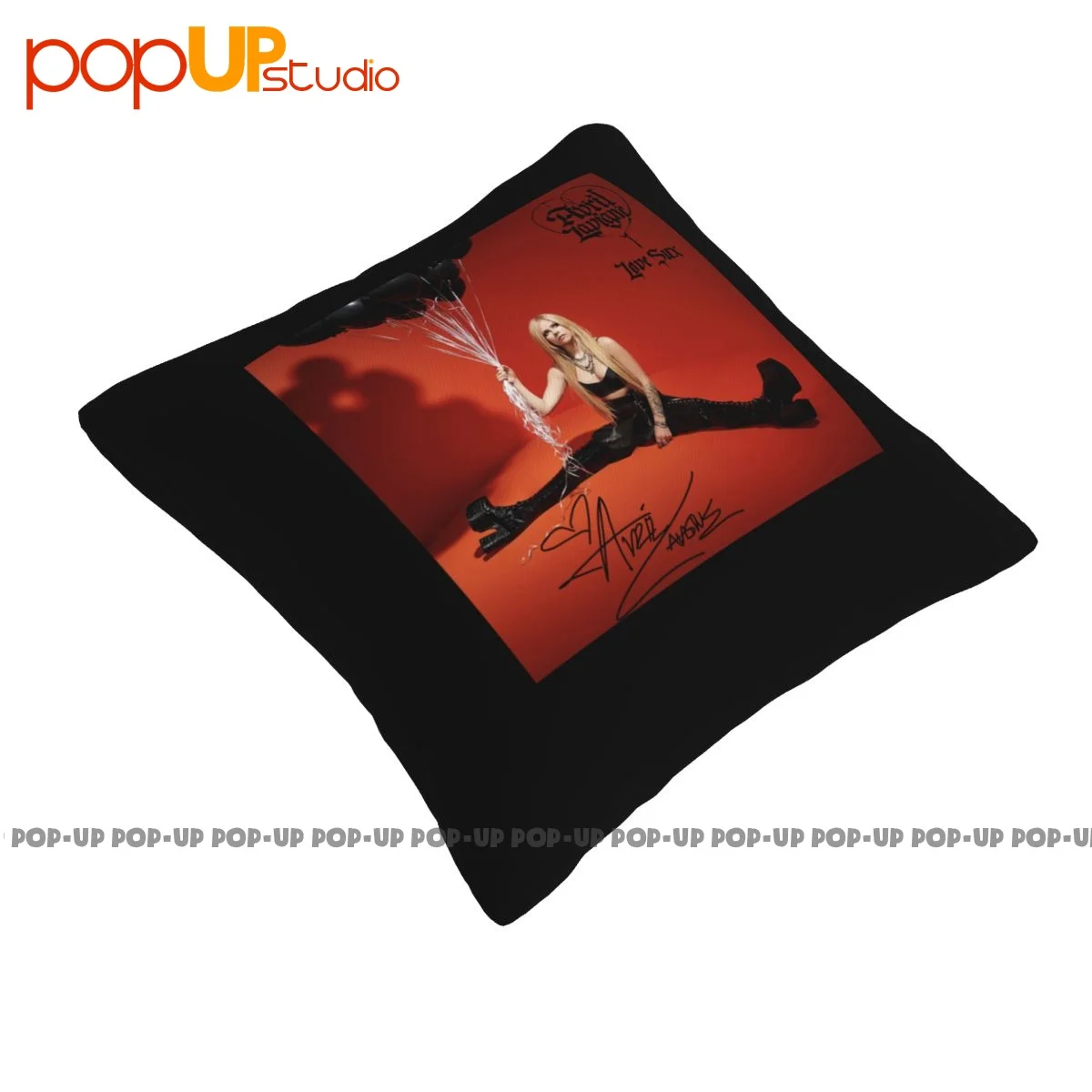 Luxury Avril Lavigne Love Sux Album Cover Signed Pillowcase Throw Pillow Cover Washable Decorative Comfortable