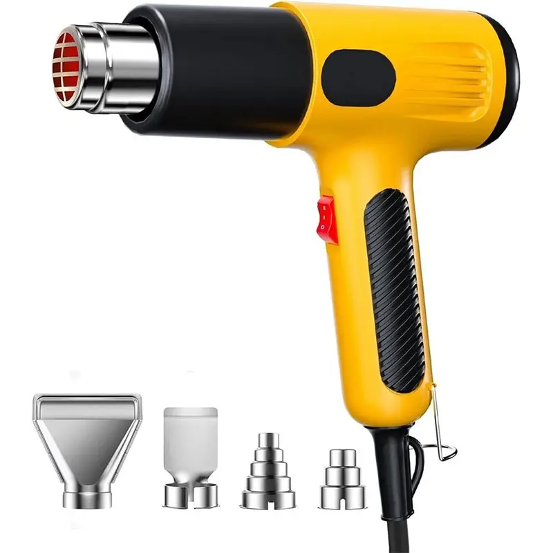 

【NOW SAVE】1600W Hot Air Blower:2 Temp Settings,4 Nozzles,Overheat Protection-For Shrink Tubing,Wrap,Crafting,Resin&DIY US-Plug