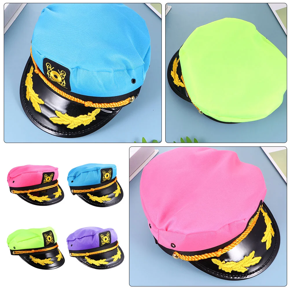 2 Pcs Party Sailor Hat Sailing Pink Cap Accessories Caps for Men Captain Yacht