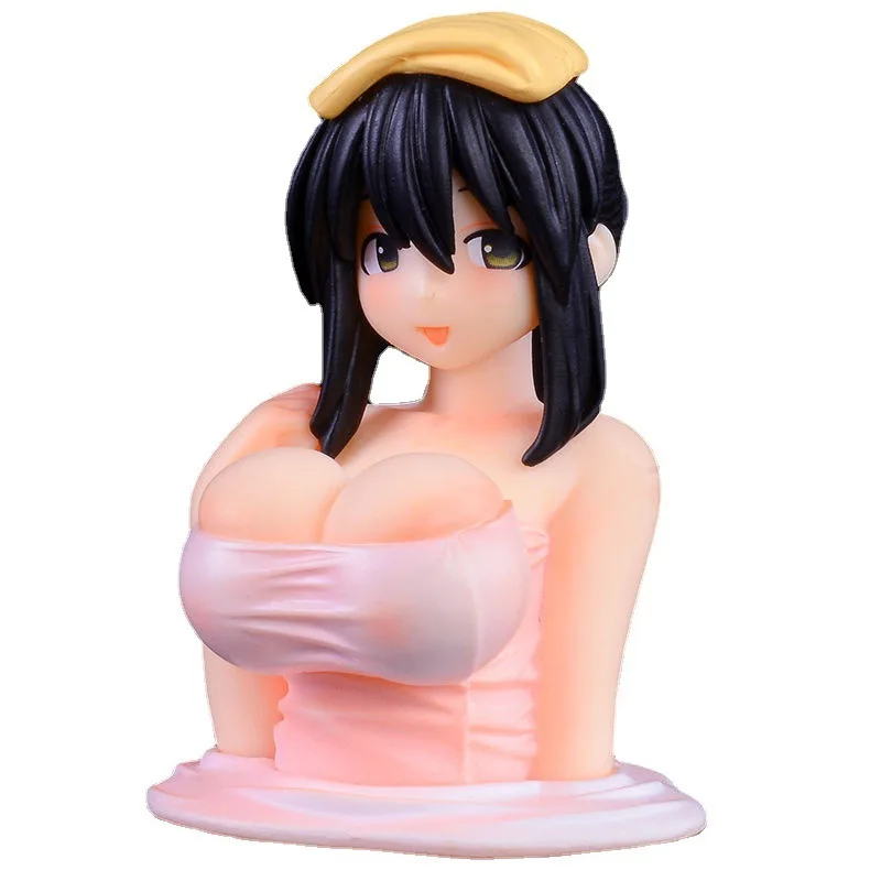 

Cute Kanako Chest Shaking Girls Car Ornaments Cartoon Kawaii Anime Statue Car Dashboard Sexy Doll Figurine Car Decorations