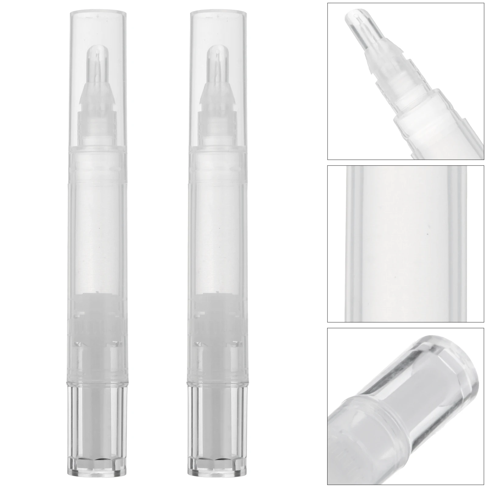 

5pcs Lip Gloss Tubes Refillable Empty Containers for DIY Small Portable Lightweight Travel Cosmetics Storage Solutions