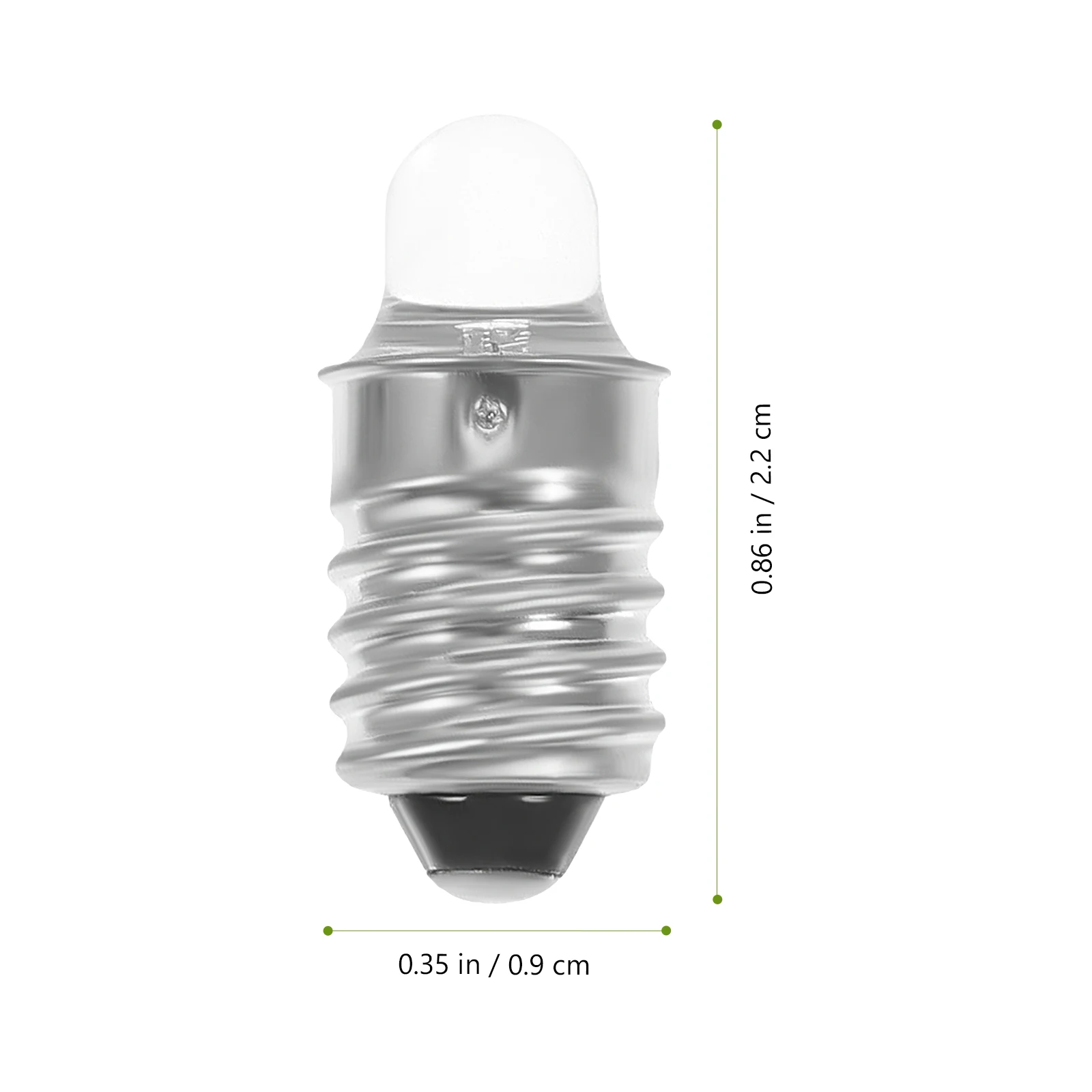 

2 Pcs LED Light Bulb Lightbulb for Toy Flashlight Bulbs Mini Replacement Small Screw Base