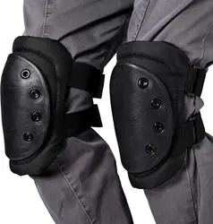 Military Tactical Knee Pad Elbow Pad Set Airsoft Knee Elbow Protective Pads Combat Paintball Skate Outdoor Sports Safety Guard