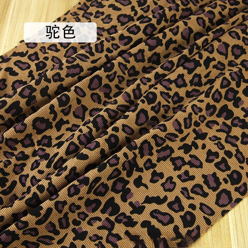 

Corduroy Leopard Print Tie-dye Fabric for DIY Clothing Pants Toys Luggage Cushions Sofas Designer Fabrics