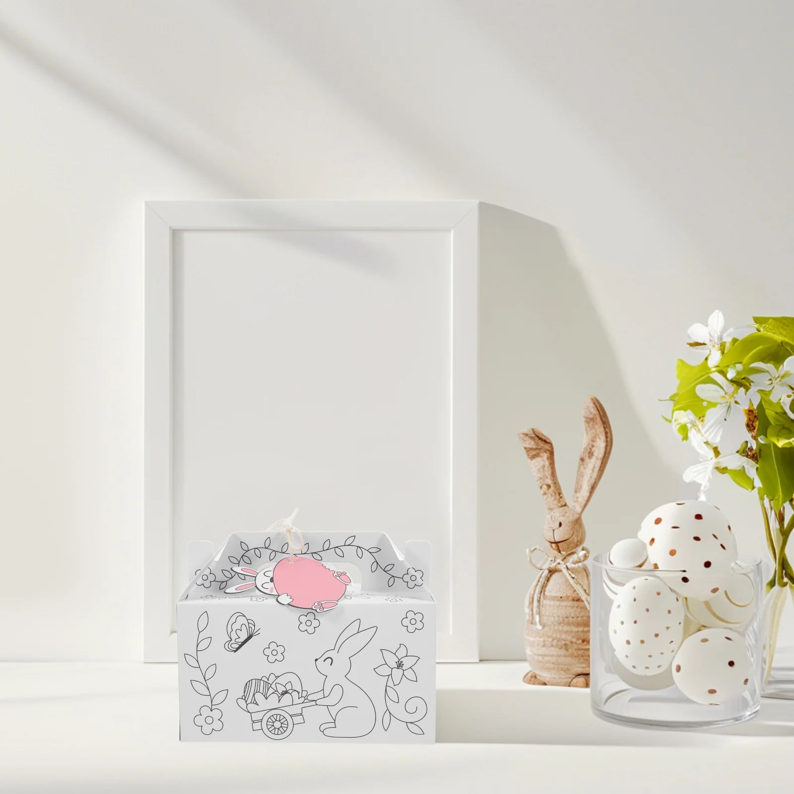 

Easter Boxes Blank DIY Kits Creative Treat Containers Portable Small Packaging Supplies Party Decoration Gifts