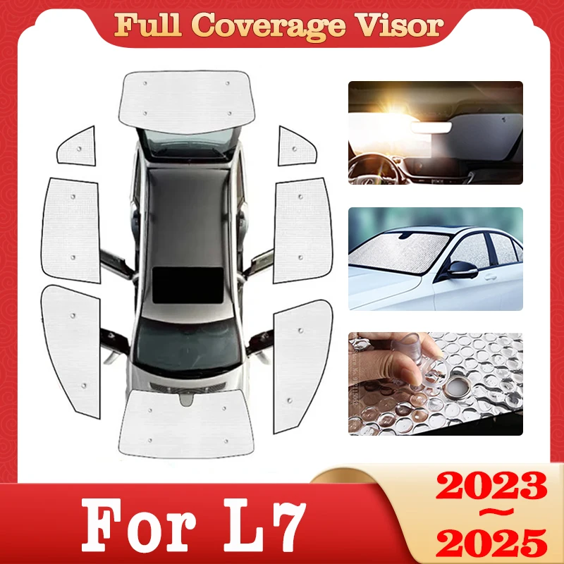 

Car Full Coverage Sunshade For Li L7 Auto Lixiang 2023 2024 2025 Surround Windshield Window Sunshade Protection Visor Acessories