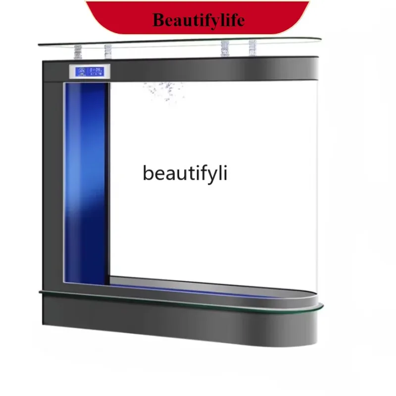 

Advanced Bullet Fish Tank Living Room Small Ecological Screen Floor Glass U-Shaped Partition Fish Globe H