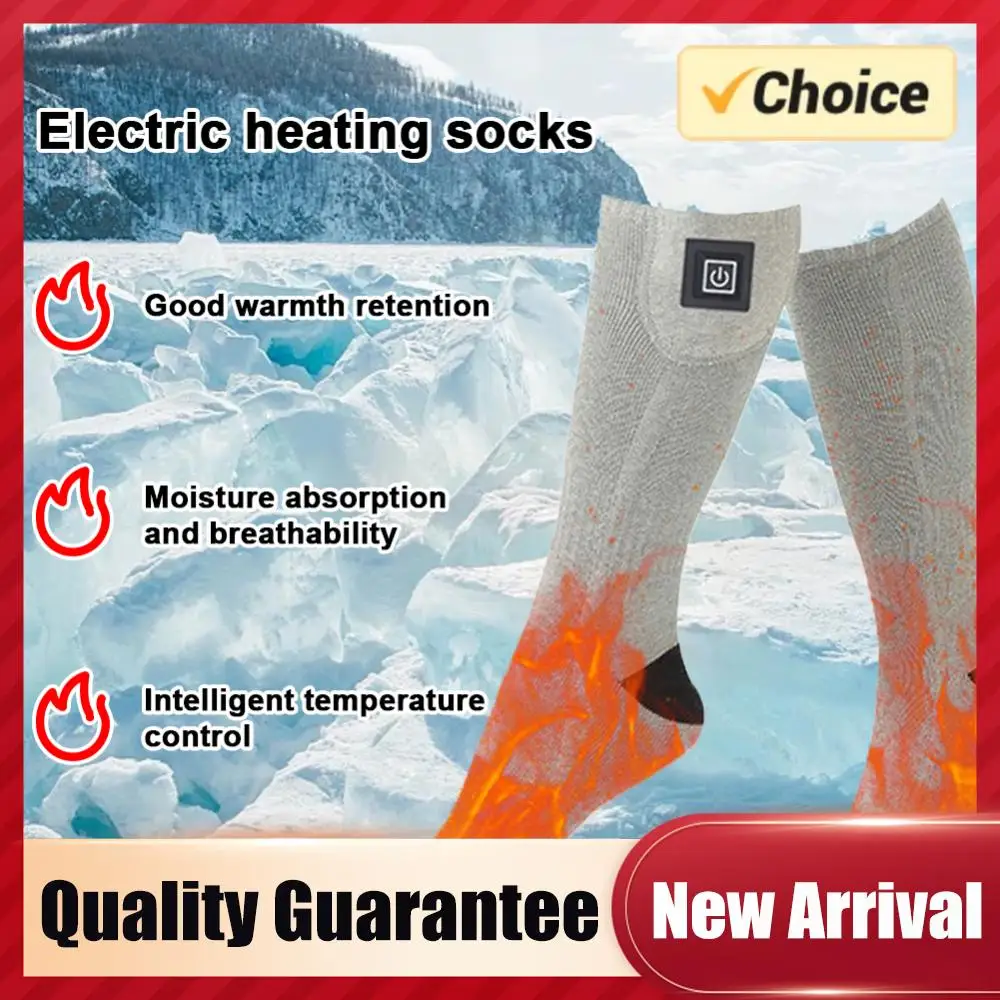 

Электрические носки с подогревом (без батареек), морозостойкие зимние носки с быстрым нагревом, моющиеся, для катания на лыжах, велоспорта, кемпинга, катания на коньках