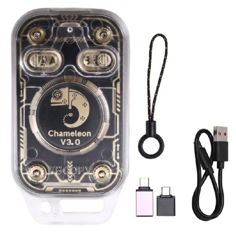 BAAE Chameleon V3.0 NFC Reader Writer RFID Smart Chip ID IC Tag Copyer Smart Card Emulator+ 4XUID/CUID Keychain