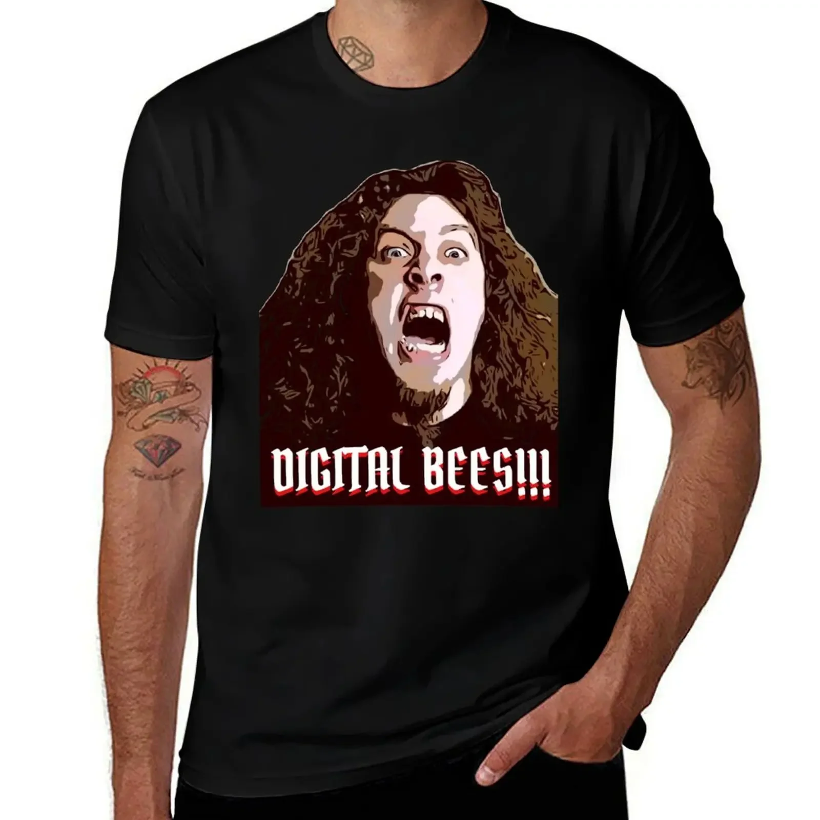 

Digital bees - rake yohn viva la bam - mtv T-Shirt funny costumes oversize t-shirts man plain mens white t shirts