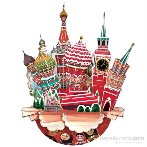 Cubic Fun 3D 68 Piece Puzzle Cityscape-Moscow