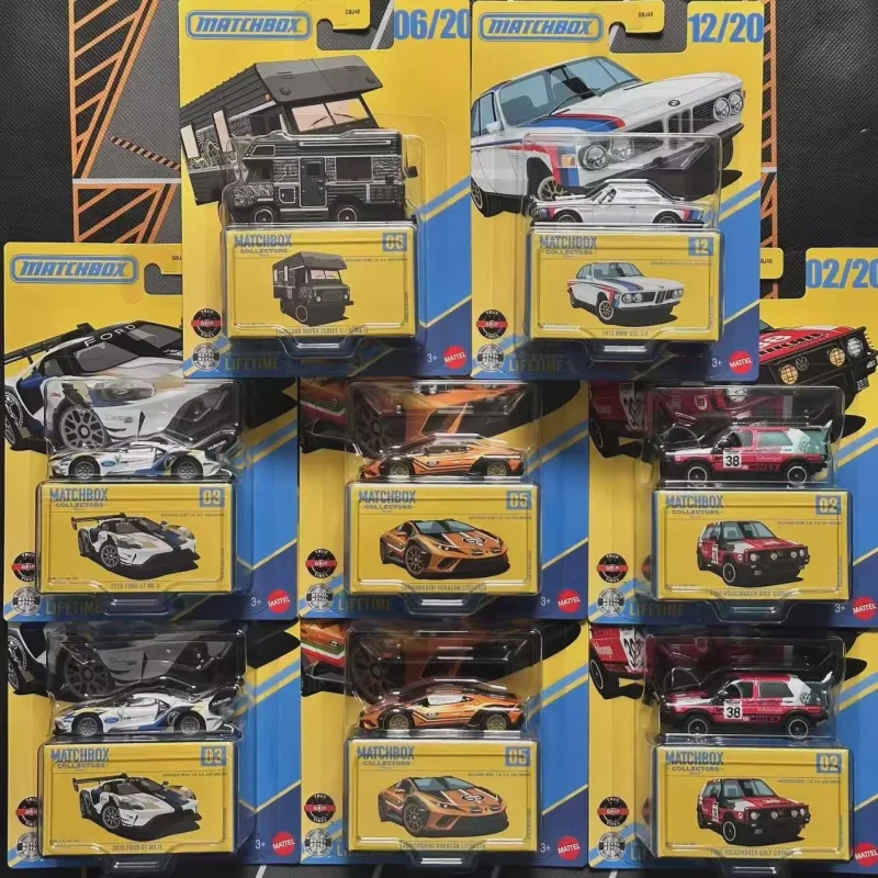 Matchbox GBJ48-E Series 1:64 Die-Cast Model Car Collectible Toy - Land Rover RV BMW Lamborghini Ford Volkswagen Golf for Kids