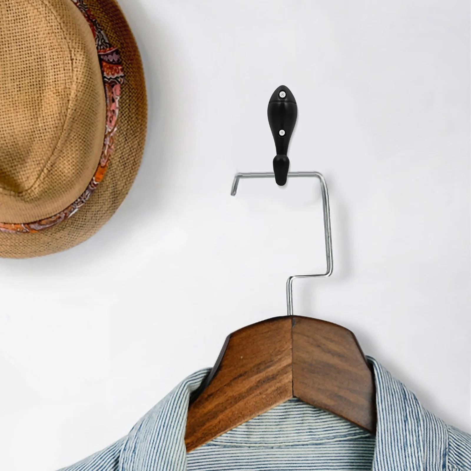 

Minimalist Heavy Duty Coat Hooks Metal Wall Mount for Coats Hats Bags Entryway Bedroom Closet Bathroom Storage Organizer