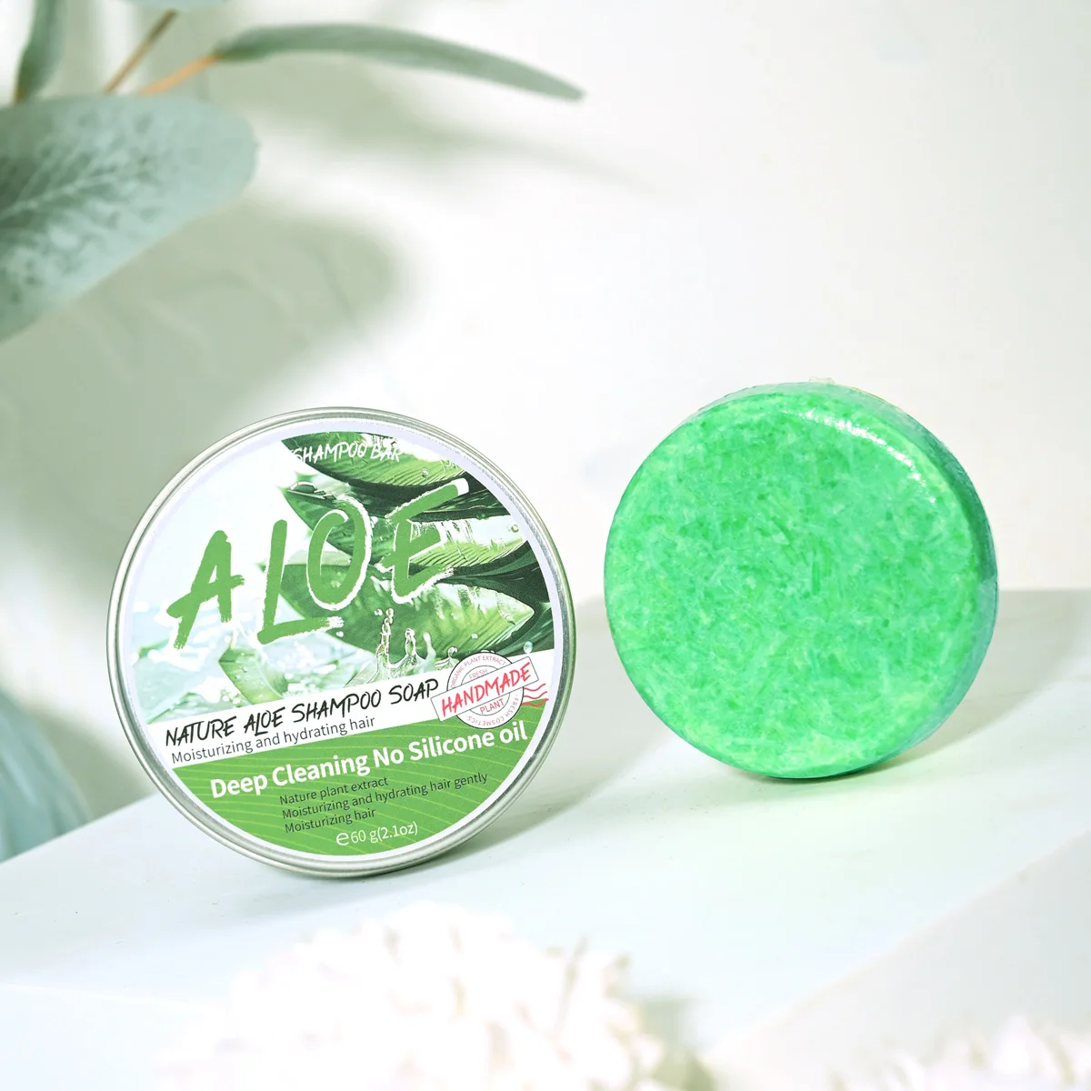 قالب شامبو الألوة العضوي، صابون عضوي صلب للعناية بالشعر، مضاد لتساقط الشعر، إصلاح صابون الجلسرين بالعسل، قاعدة صابون الفحم #2