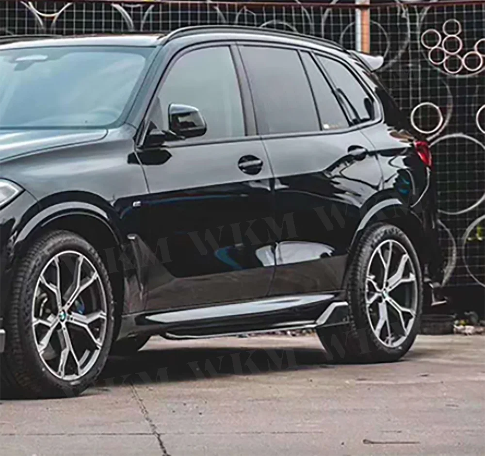 

Глянцевый черный передний спойлер, задний диффузор, боковая юбка для BMW X7 G07 M Sport 2019-2021, комплекты кузова из АБС-пластика из углеродного волокна