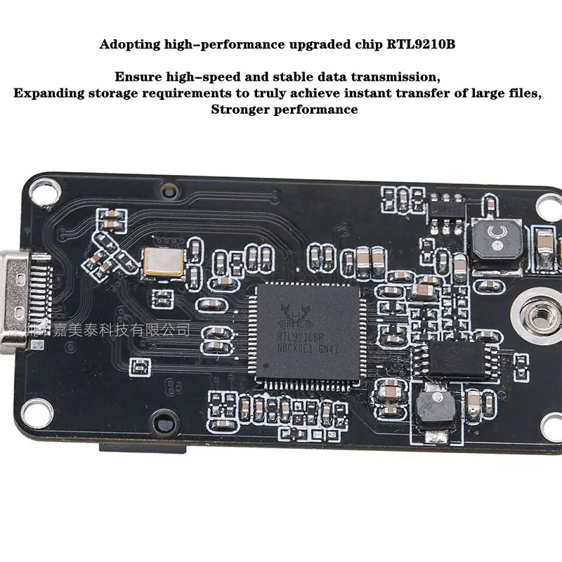 M. 2-to-USB 3.1 Adapter Card, Plug-In A Type-C Solid-State Drive, NVMe NGFF Dual Protocol 2230
