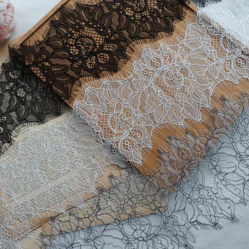 

9-meter exquisite export with fringe eyelashes, lace lace fabric, DIY clothing, headband splicing, decorative fabric