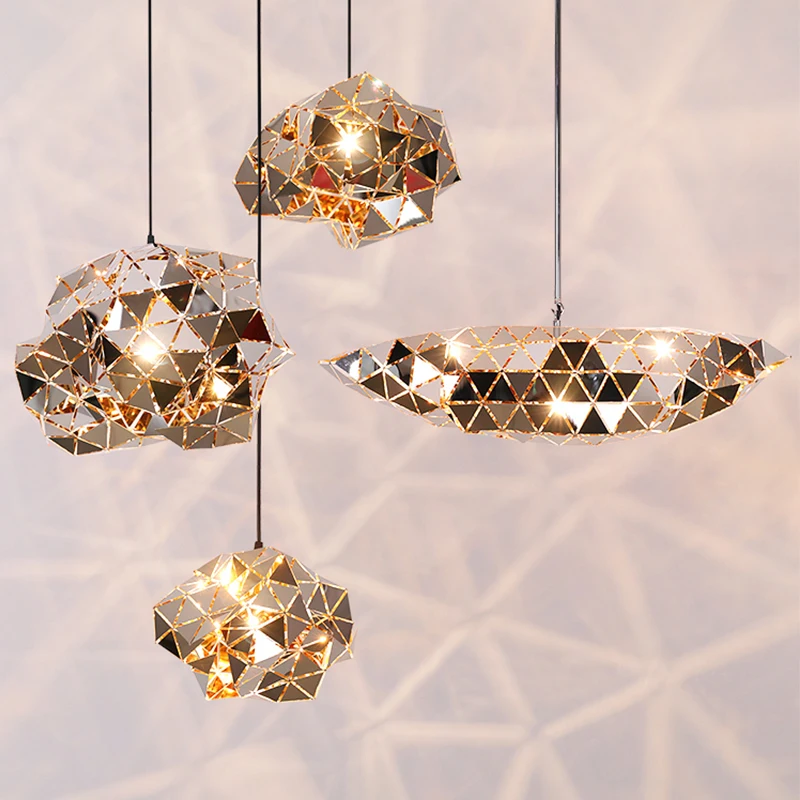 

American Irregular Metal Chandelier Art Home Decoration Clothing Store Bar Counter Decoration Designer Restaurant