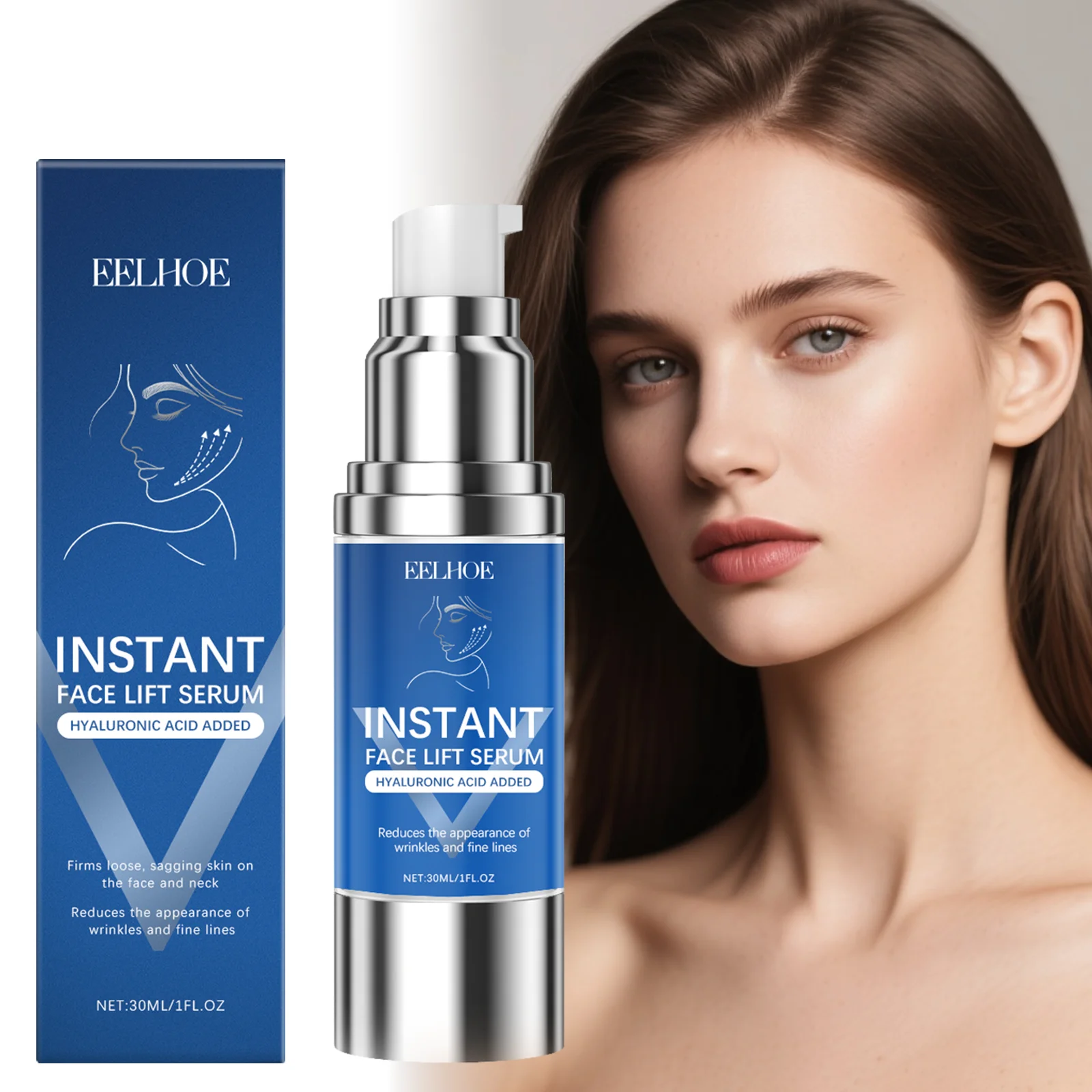 Siero viso idratante con glicerina per pelli secche Umidità profonda Effetto rimpolpante Pelle liscia e radiosa Leggero Assorbimento rapido