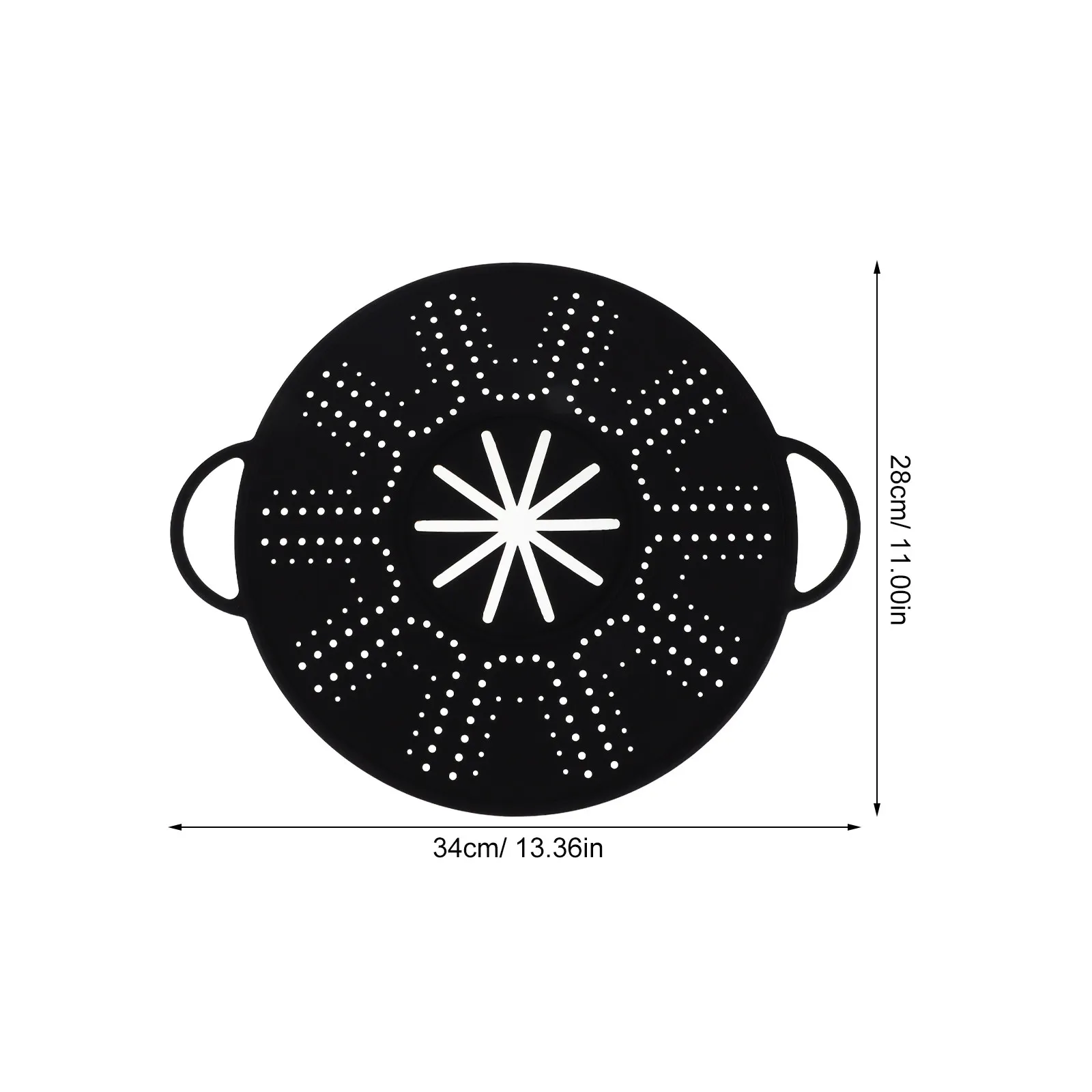Silicone Oil Splash Guard for Pans with Side Handles Frying Pan Splatter Screen Heat Resistant Cooling Rack Strainer Grease