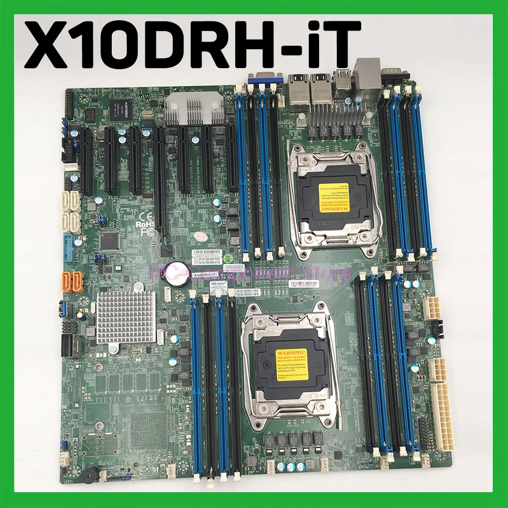 

X10DRH-iT для серверной материнской платы E5-2600 V4/V3, семейства двухпортовых 10GBase-T SATA3 (6 Гбит/с), IPMI 2,0 LGA2011 DDR4