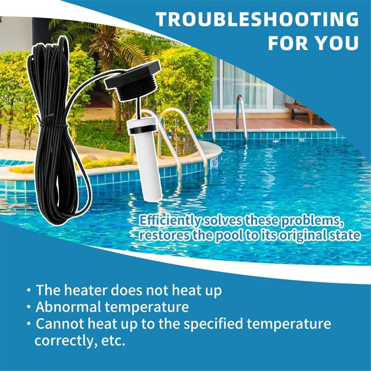 Capteur de température AT59 R0456500, adapté pour piscine Zodiac Jandy Legacy LRZE/LRZM/JXI/LXI 125 175 200 250 260 300 325 400 Series