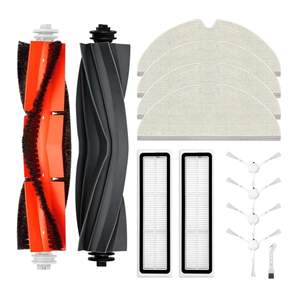 

A47T Accessories Kit for Dreame D9 / D9 Max / L10 Pro Robot Vacuum Cleaner,Roller Brushes, Filters, Mop Pads, Side Brushes