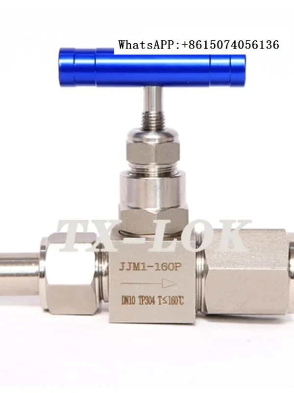 مقياس الضغط JJM-160P صمام الكرة الأرضية صمام إبرة 304 316 الفولاذ المقاوم للصدأ صمام أداة ملحومة بالضغط العالي
