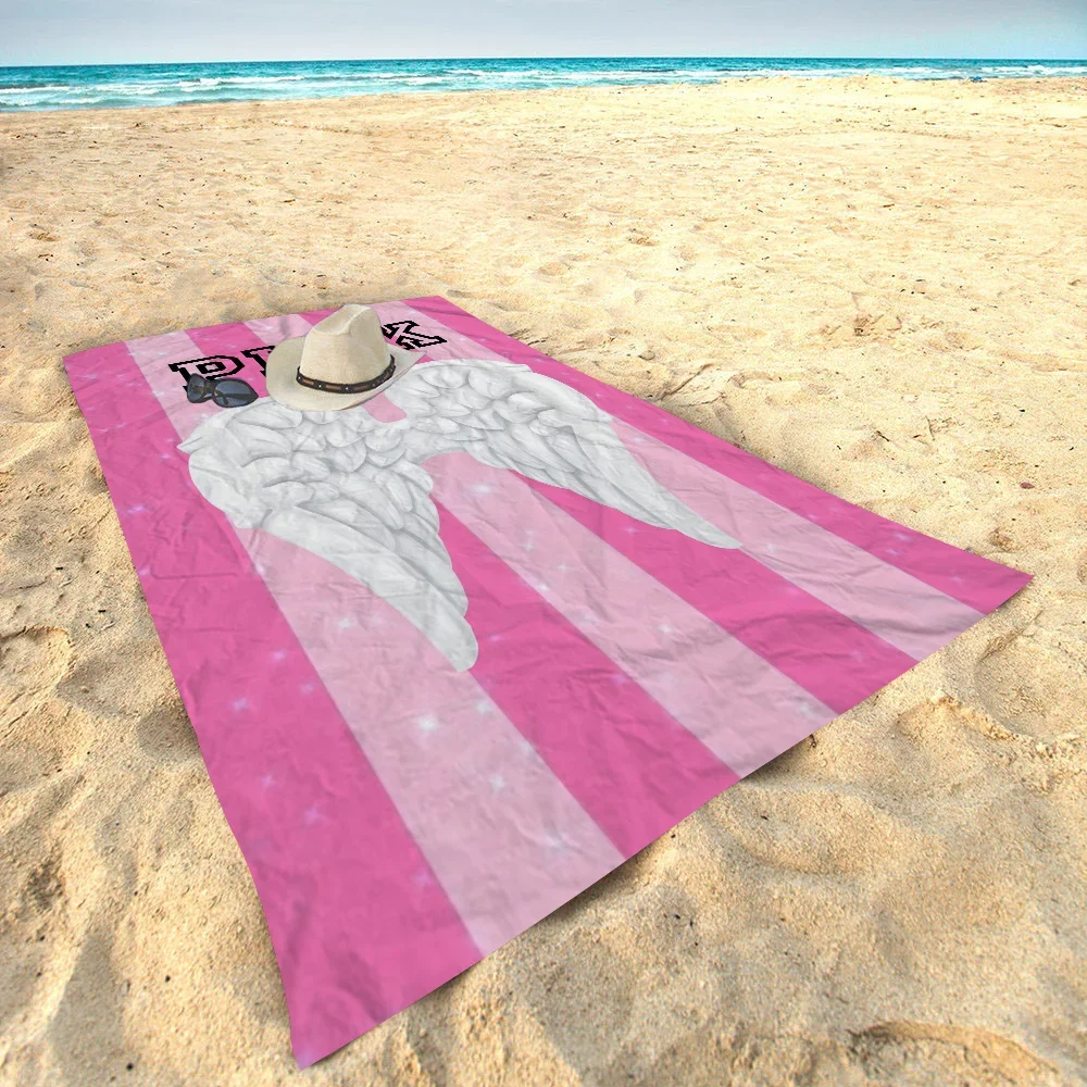 Pink V-Victorias Luxury S-Secret Microfiber Beach Towel Absorbent Quick dry Soft Yoga Swimming Resort Mountain Climbing Towel