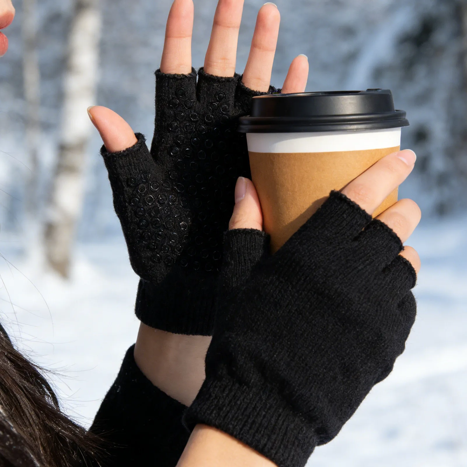 

6Pairs Half Finger Workout Gloves Non-Slip Fingerless Sports Gloves for Women Yoga Pilates Cycling Gym Exercise Fitness