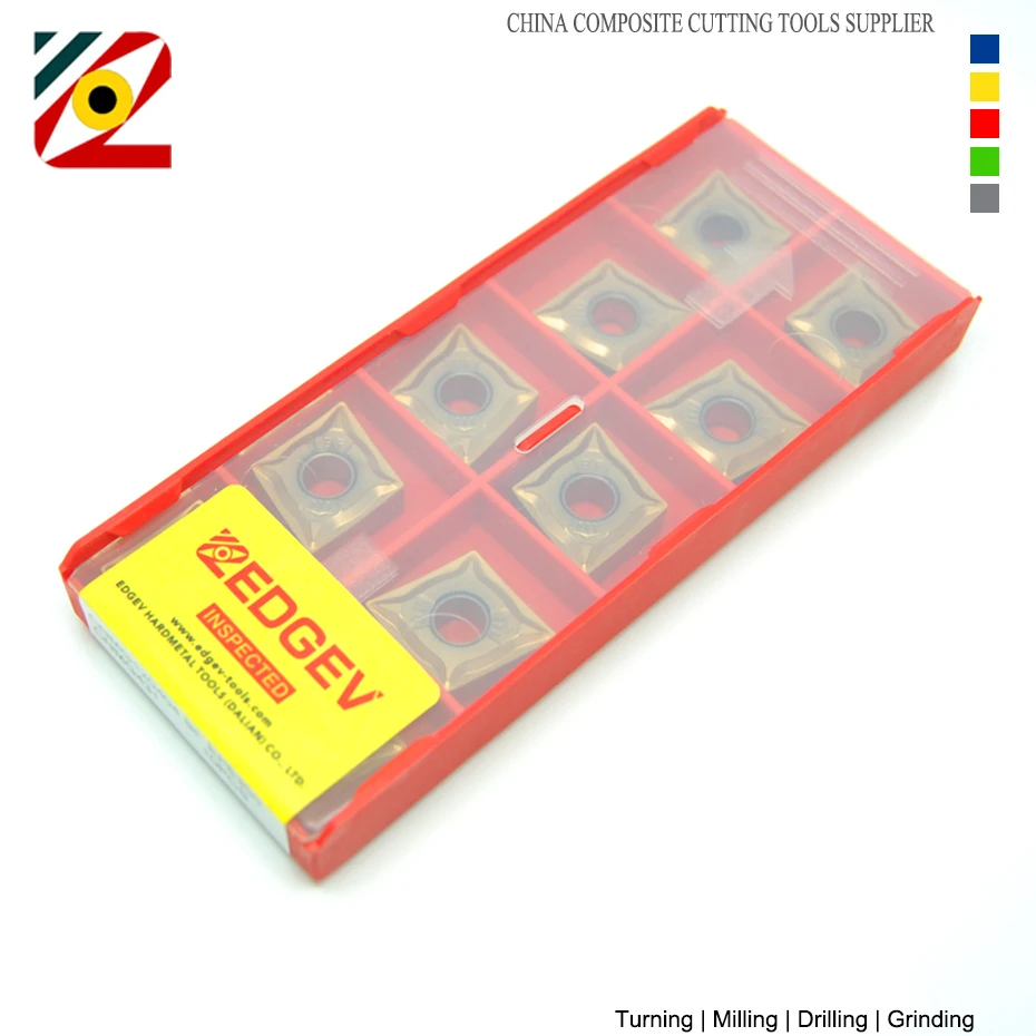EDGEV 10 قطعة CNMG120404 CNMG120408 CNMG431 CNMG432 باستخدام الحاسب الآلي الخارجية تحول أدوات التنغستن كربيد إدراج مخرطة شفرة الفولاذ المقاوم للصدأ