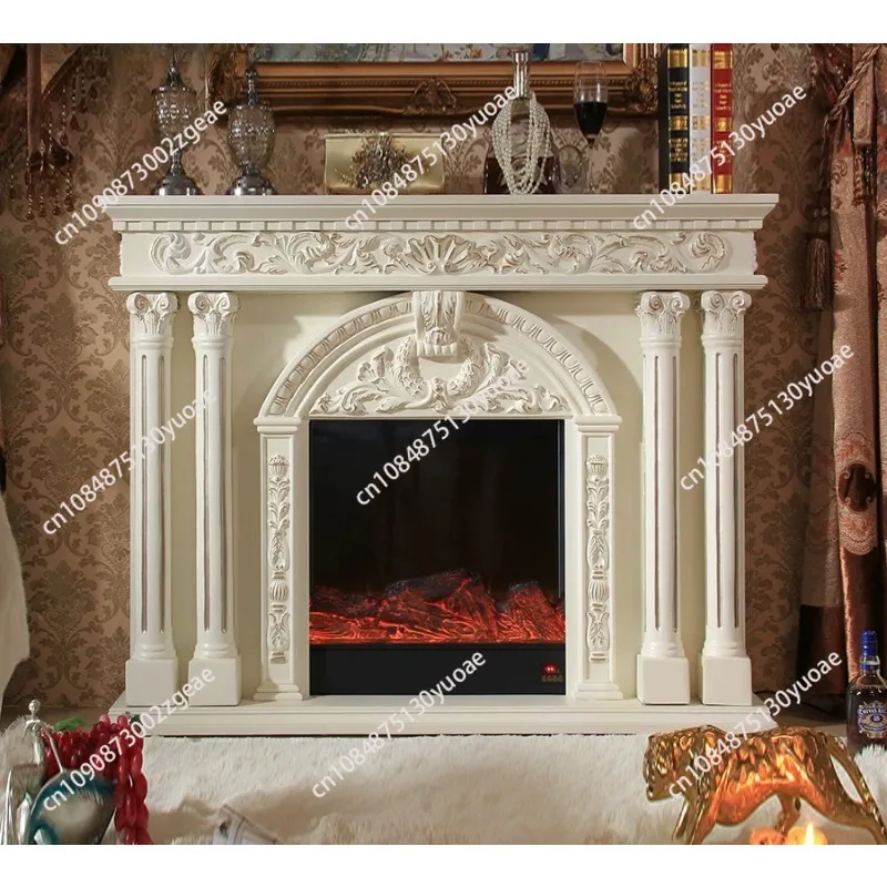 Natural Marble Fireplace Mantel Surround English Style Living Room Carved Stone Fireplace Custom Made Chimneypiece