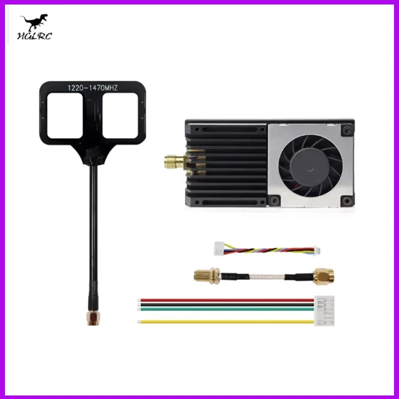 

HGLRC ZEUS 1.2G 4.5W VTX 8CH 25mW /800mW /4.5W Power Adjustable Image Transmission Built-in Fan 2-8S Suitable for Model Aircraft