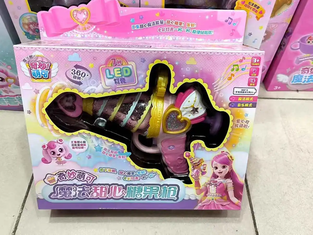 Catch Teenieping-figuras de Anime Kawaii, corazón mágico, gira la varita mágica, juguete para niña, regalos de cumpleaños de princesa de hadas