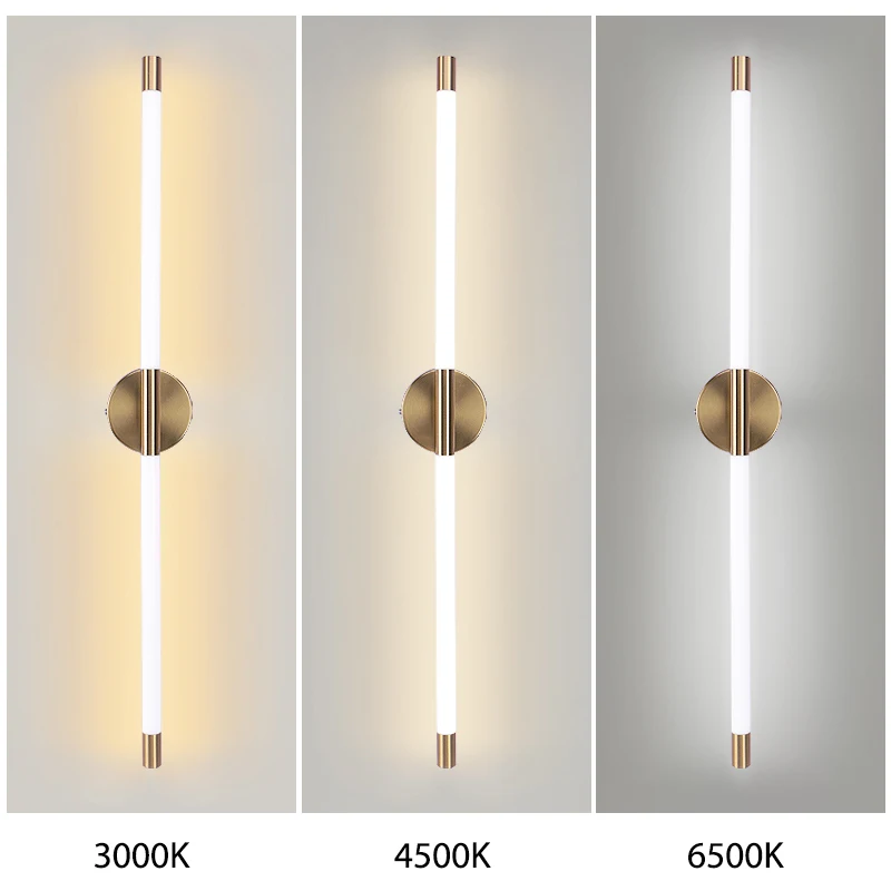 Imagem -04 - Luz de Parede Led Interior Longo em Forma de i Lâmpada de Parede Quarto Sala de Estar Corredor Iluminação Interior Decoração de Casa Iluminação Ac220v