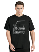 Men -W211  Quot' Silhouette  Quot' Unisex T Shirt Cotton Men's Clothing Oversized Tshirt Tees