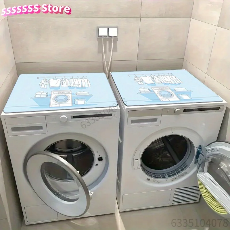 Laundry Mat Pad - Non-Slip High Quality Washer dryer platform, Quick-Dry Appliances Mat for Laundry Room, Kitchen, Bathroom - Ea