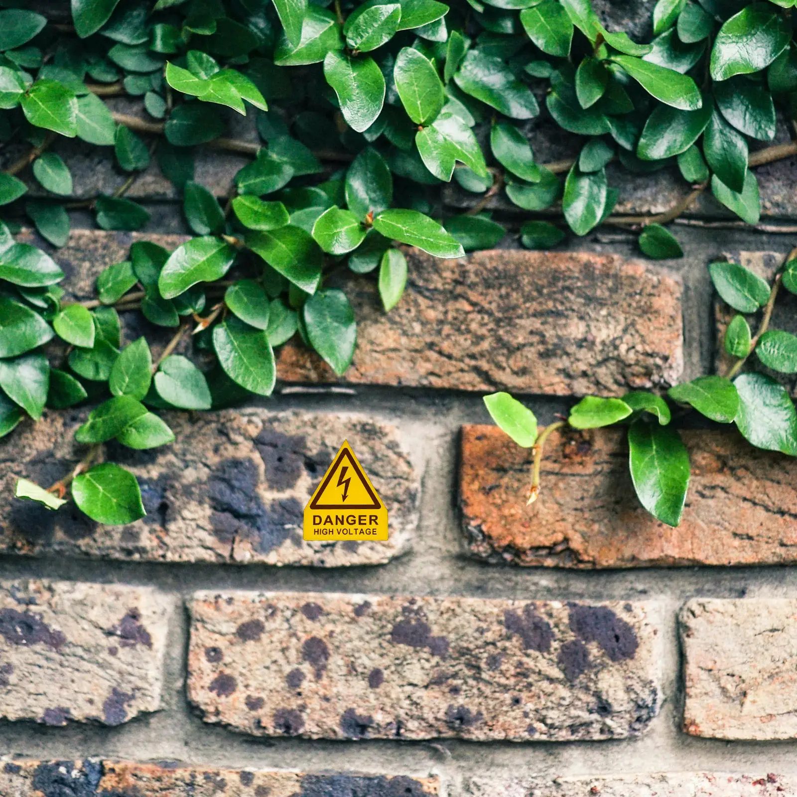 

6Pcs Industrial High Voltage Safety Sign Bright Yellow Triangle Warning Label Adhesive Electrical Equipment Shock Hazard Sticker