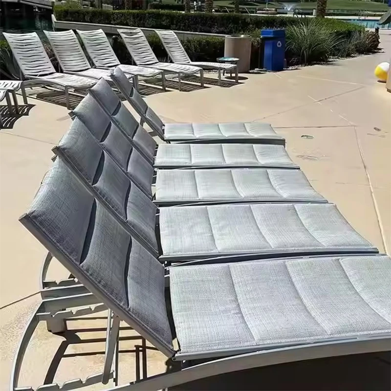 

Garden Hotel Furniture Folding Beach Swimming Chaise Lounge Chairs Pool Outdoor Sun Lounger