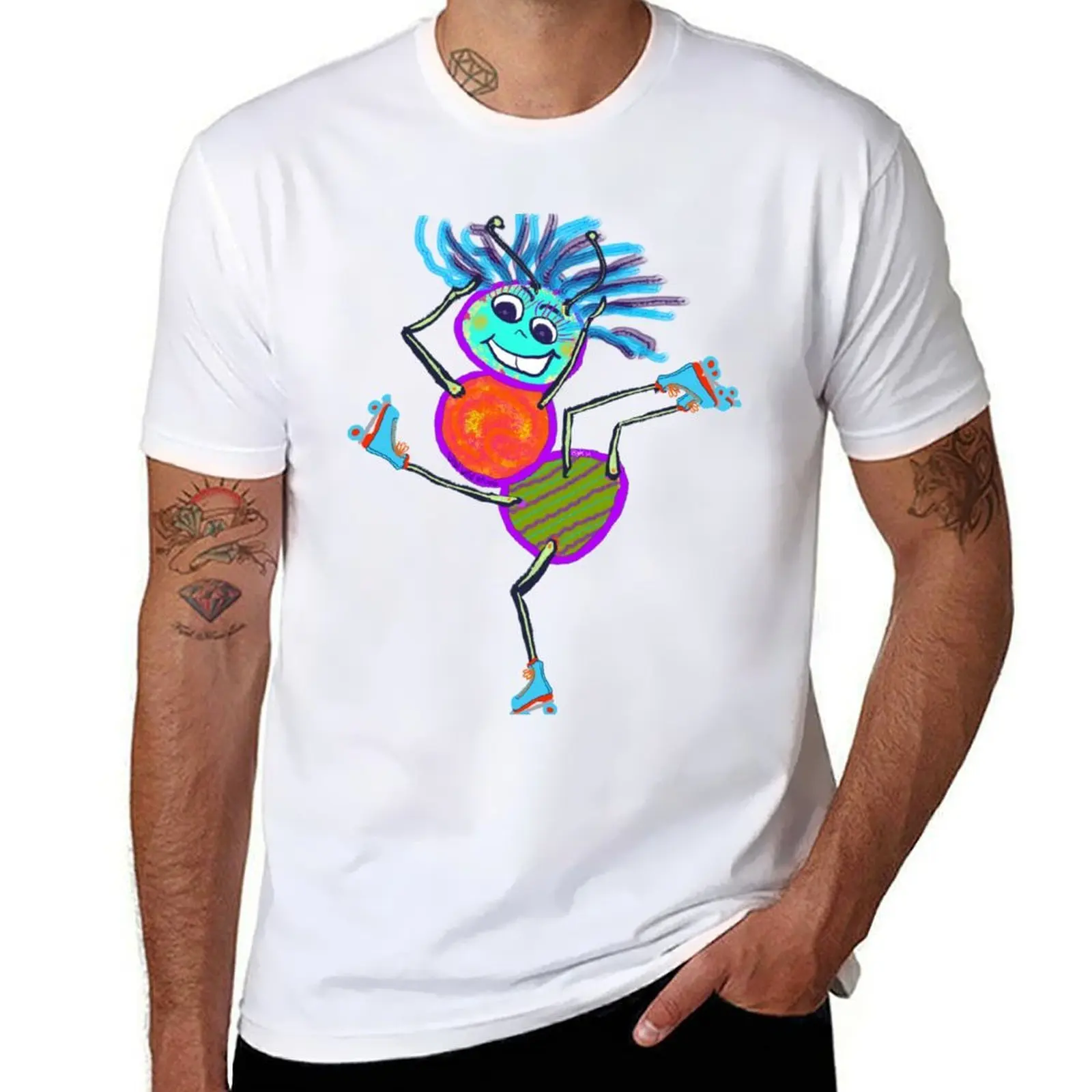 

Roller Skating Ant for Amelia T-Shirt man t shirt cotton graphic t shirts for man T-Shirt